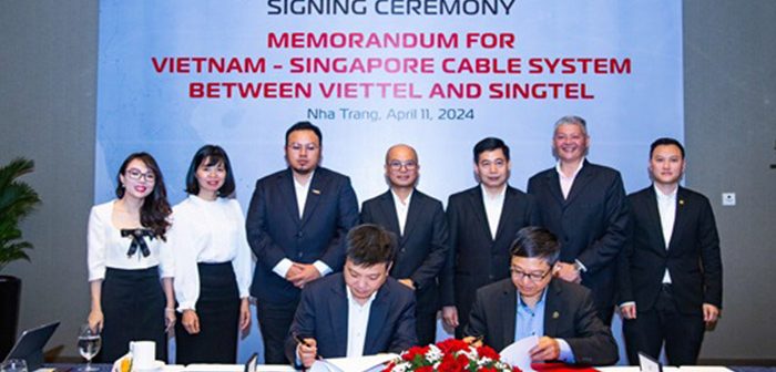 Submarine cable connecting Vietnam to Singapore