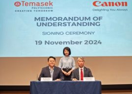 Canon Singapore and Temasek Polytechnic Sign Security Training MOU